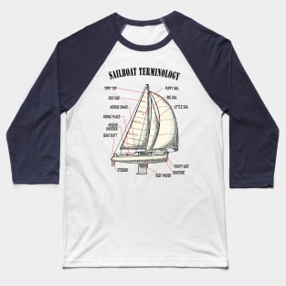 Funny Sailboat Terminology Baseball T-Shirt